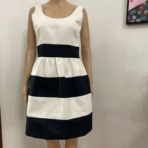 Kirribilla Boutique Striped Black White Cocktail Dress Size 10